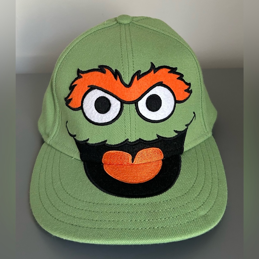 Sesame Street Oscar the Grouch Green Baseball Cap
